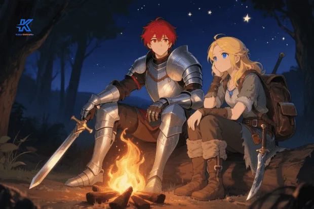 Lyanna dan zenith di Api Unggun Malam